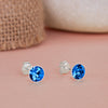 Sterling Silver September Swarovski Birthstone Earrings