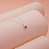 Sterling Silver July Birthstone Necklace
