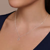 Sterling Silver B Initial Letter Necklace