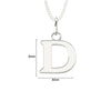 Sterling Silver D Initial Necklace