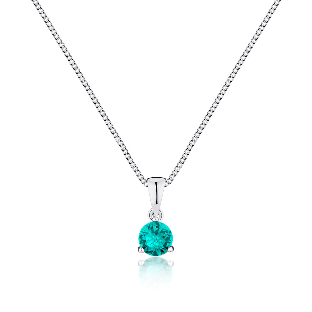 Sterling Silver December Birthstone Necklace