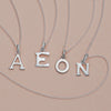 Sterling Silver D Initial Necklace