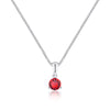Sterling Silver July Birthstone Necklace
