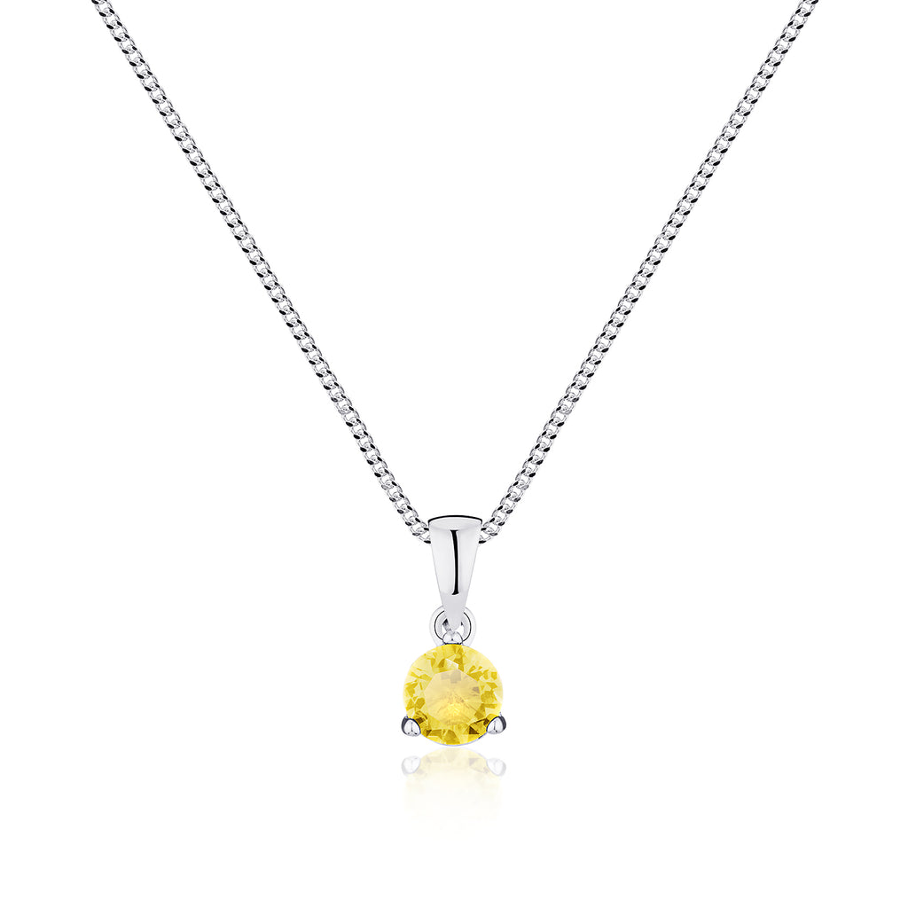 Sterling Silver November Birthstone Necklace