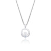 Sterling Silver CZ Claddagh Necklace