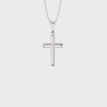 Sterling Silver Solderend-Cross Necklace - Hypoallergenic Sterling Silver Jewellery by Aeon - 22mm * 13mm