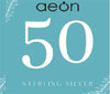 50th Birthday Gifts For Women.  5 Circle Sterling Silver Necklace for Women.  5 Decade Necklace.