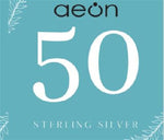 50th Birthday Gifts For Women.  5 Circle Sterling Silver Necklace for Women.  5 Decade Necklace.