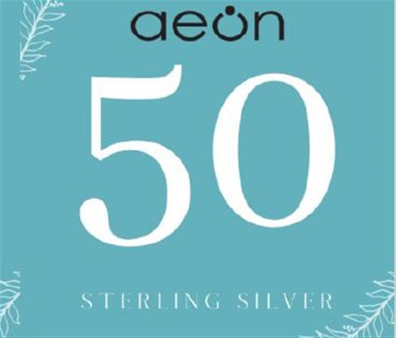 50th Birthday Gifts For Women.  5 Circle Sterling Silver Necklace for Women.  5 Decade Necklace.
