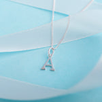 925 Sterling Silver A Initial Letter Necklace Pendant Gift Boxed Present
