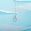 925 Sterling Silver D Initial Letter Necklace Pendant Gift Boxed Present