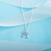 925 Sterling Silver M Initial Letter Necklace Pendant Gift Boxed Present