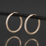 9ct Gold hoop Earrings.  15mm*15mm.  Hypoallergenic 9ct Gold Jewellery for women..