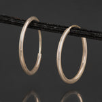 9ct Gold hoop Earrings.  20mm*20mm.  Hypoallergenic 9ct Gold Jewellery for women.