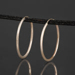 9ct Gold hoop Earrings.  24mm*24mm.  Hypoallergenic 9ct Gold Jewellery for women.