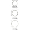 Set of Three 925 Sterling Silver Hoops.  10mm,12mm and 16mm.  Hypoallergenic Ladies Jewellery by Aeon