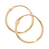 9ct Gold hoop Earrings.  10mm*10mm.  Hypoallergenic 9ct Gold Jewellery for women.