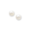 9ct Gold Freshwater Pearl Stud Earrings - Hypoallergenic 9ct Gold Jewellery for Ladies - 8mm * 7mm