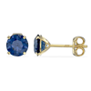 9ct Gold September Birthstone Stud Earrings for Women Girls. Sapphire. Hypoallergenic Jewellery For Women