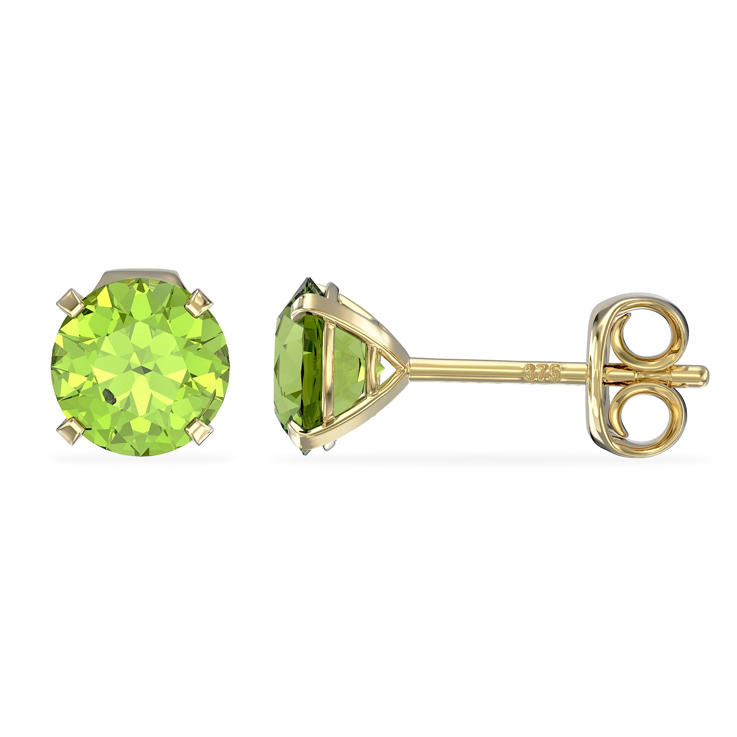 Olive green 2025 stud earrings