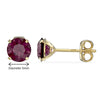 9ct Gold February Birthstone Stud Earrings for Women Girls. Amethyst. Hypoallergenic Jewellery For Women. 5mm *5mm