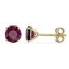 9ct Gold February Birthstone Stud Earrings for Women Girls. Amethyst. Hypoallergenic Jewellery For Women. 5mm *5mm