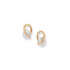 9ct Gold Cubic Zirconia Stud Earrings - Hypoallergenic 9ct Gold Jewellery for Ladies - 10mm * 6mm