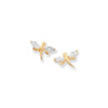 9ct Gold Delicate Dragonfly Earrings - Hypoallergenic 9ct Gold Jewellery for Ladies - 8mm * 10mm