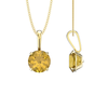 9ct Gold November Birthstone Necklace for Women . Yellow Topaz. Hypoallergenic Jewellery for women