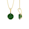 9ct Gold May Birthstone Necklace for Women Girls. Emerald. Jewellery by Aeon