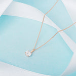 9ct Gold April Birthstone Necklace for Women Girls.  Gift Boxed Present