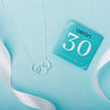 30th Birthday Gifts For Women.  3 Circle Sterling Silver Necklace for Women.  3 Decade Necklace.