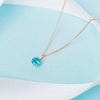 9ct Gold December Birthstone Necklace for Women Topaz. Hypoallergenic Jewellery for women