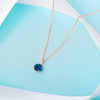 9ct Gold September Birthstone Necklace for Women. 5mm Hypoallergenic womens Jewellery