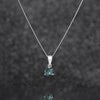 925 Sterling Silver December Birthstone Necklace for Women Girls. Turquoise Gift Boxed Present