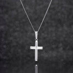 Sterling Silver Solderend-Cross Necklace - Hypoallergenic Sterling Silver Jewellery by Aeon - 22mm * 13mm