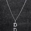 925 Sterling Silver D Initial Letter Necklace Pendant Gift Boxed Present