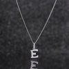 925 Sterling Silver E Initial Letter Necklace Pendant Gift Boxed Present