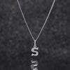 925 Sterling Silver S Initial Letter Necklace Pendant Gift Boxed Present