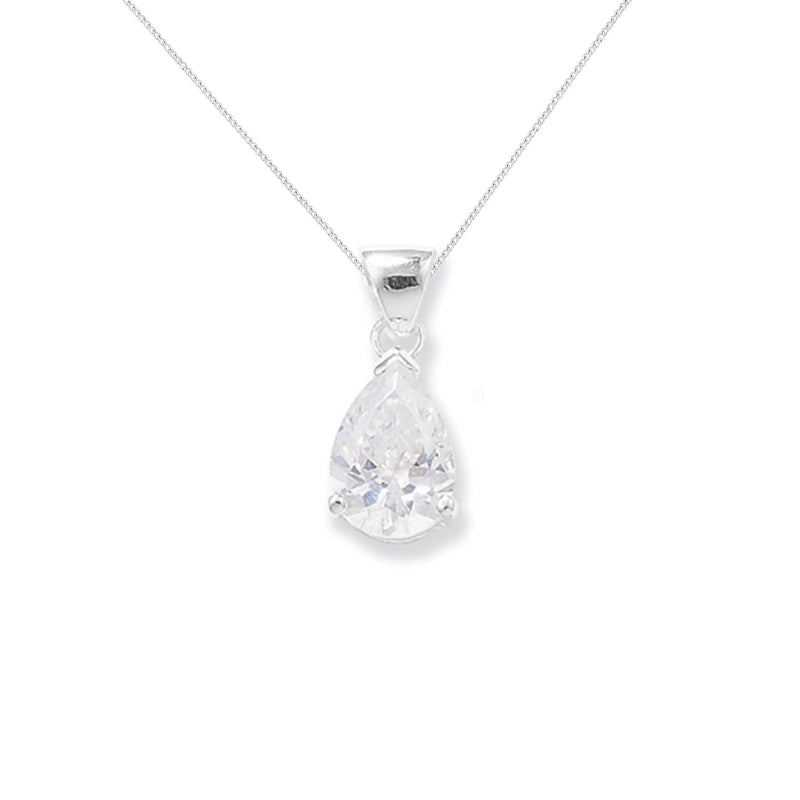 Sterling Silver Tear Drop Necklace - Hypoallergenic Sterling Silver Jewellery by Aeon