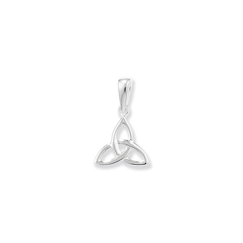 Sterling Silver Celtic Trinity Knot Necklace - Hypoallergenic Jewellery for Women and Girls - 22mm * 14mm