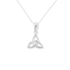 Sterling Silver Celtic Trinity Knot Necklace - Hypoallergenic Jewellery for Women and Girls - 22mm * 14mm