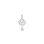 Sterling Silver Celtic Cross Necklace - Hypoallergenic Ladies Jewellery - 30mm * 13mm