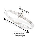 Sterling Silver adjustable Claddagh baby bangle For Girls / Boys.  Kids Jewellery by Aeon