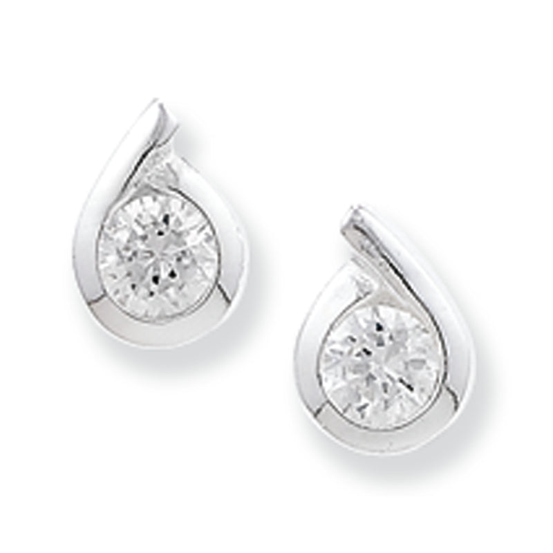 Sterling Silver Teardrop Earrings.  Hypoallergeneric Sterling Silver Earrings For Women.