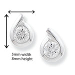 Sterling Silver Teardrop Earrings.  Hypoallergeneric Sterling Silver Earrings For Women.