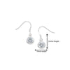 Sterling Silver Cubic Zirconia Drop Earring. Hypoallergenic Silver Jewellery for women by Aeon