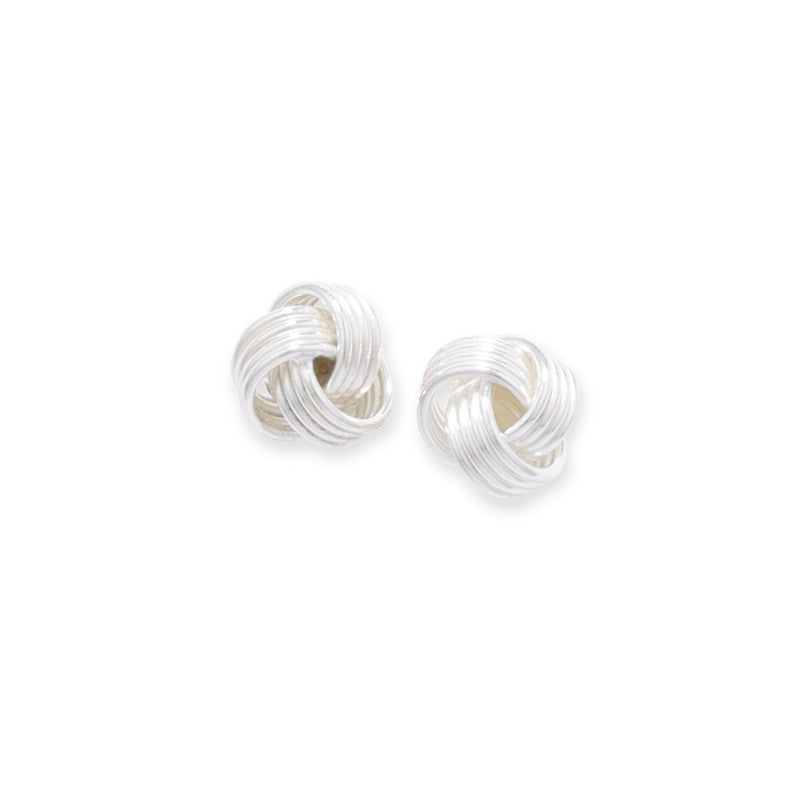 Sterling Silver Knot Stud Earrings. Hypoallergenic Sterling Silver Earrings for women