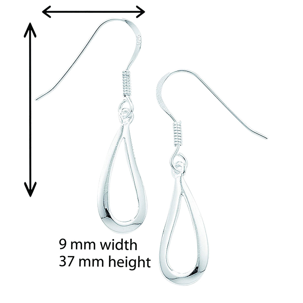 Sterling Silver Tear Drop Earrings - Hypoallergenic Silver Jewellery for women by Aeon