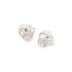 Sterling Silver Knot Stud Earrings. Hypoallergenic Sterling Silver Earrings for women